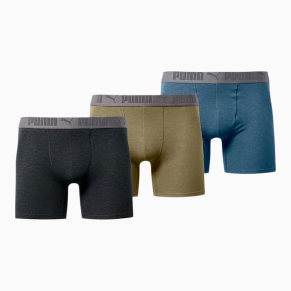 Men's Heathered Sport Mesh Boxer Briefs [3 Pack], BLUE / GREEN, extralarge